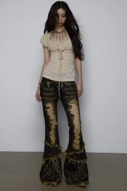 Low Rise Flare Jeans