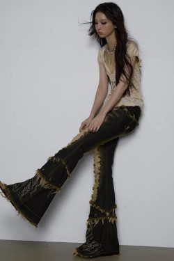 Low Rise Flare Jeans