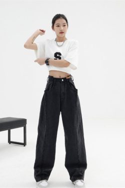 Low Rise Wide Leg Baggy Jeans