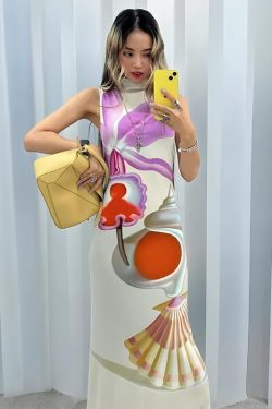 Maruja Mallo Split Maxi Dress