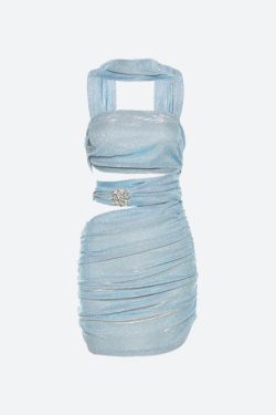 Mermaidcore Glitter Mini Dress