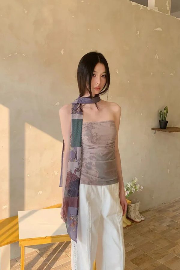 Mesh Layered Tube Top