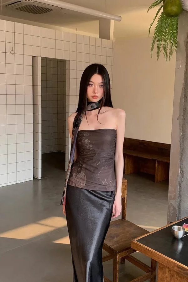 Mesh Layered Tube Top