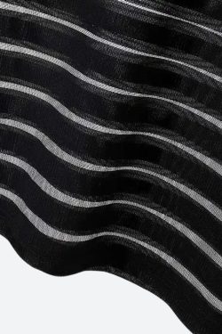 Mesh Striped Sheer Top