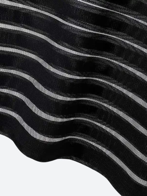 Mesh Striped Sheer Top