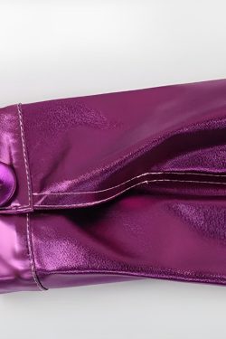 Metallic Fuchsia Faux Leather Jacket