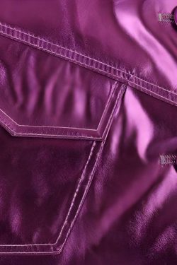 Metallic Fuchsia Faux Leather Jacket