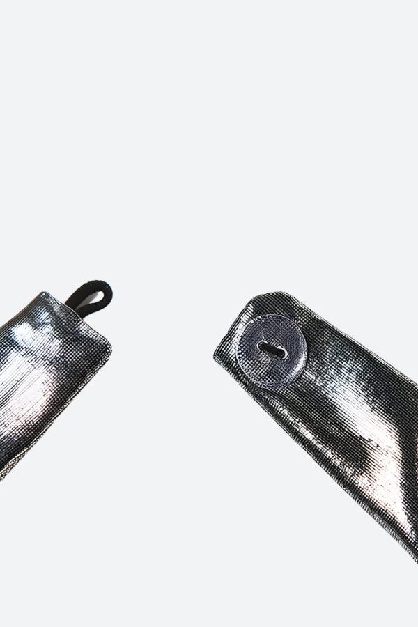 Metallic Halter Neck Mini Dress