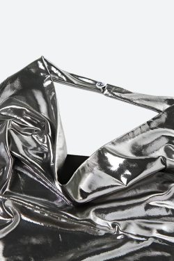 Metallic Halter Neck Mini Dress