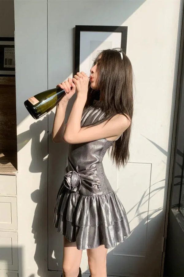 Metallic Mini Dress
