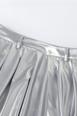 Metallic Silver Maxi Dress