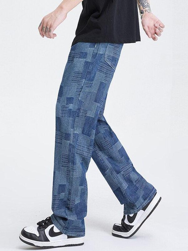 Mid Wash Wide Leg Jeans