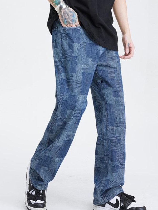 Mid Wash Wide Leg Jeans