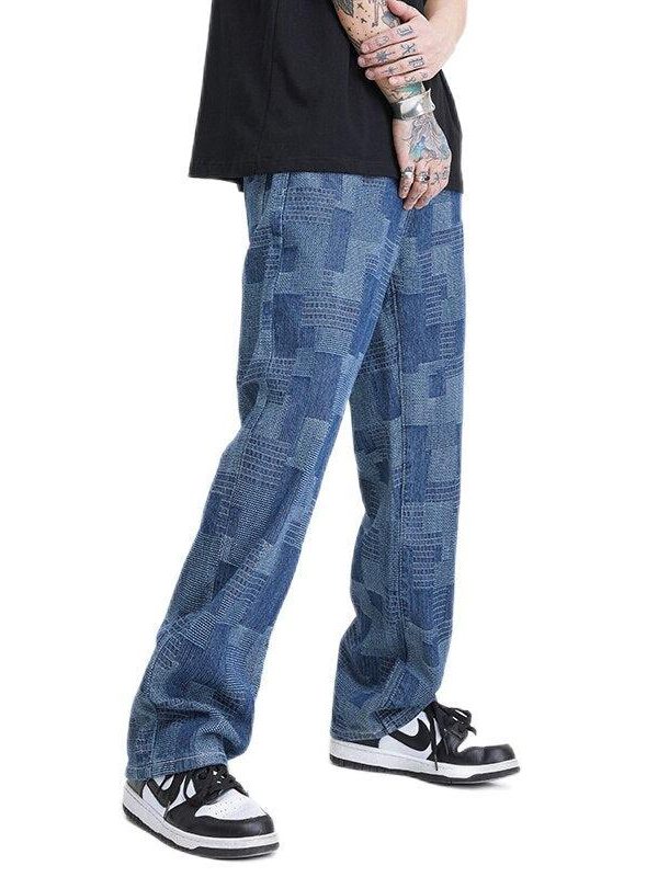 Mid Wash Wide Leg Jeans