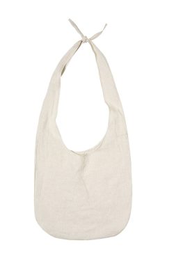Minimalist Design Tied With Large Capacity Cotton Underarm Bag
