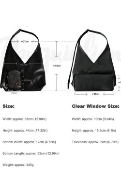 Minimalist Triangle-Design Ita Shoulder Bag
