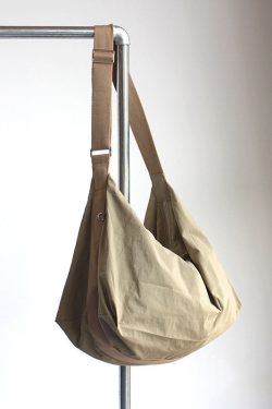 Minimalist Work Style Large Capacity Nylon Crossbody Bag