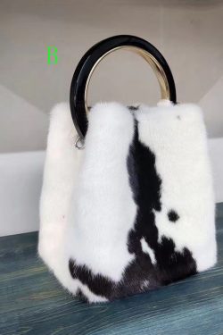 Minimally Designed Boutique Mink Fur Tote Bag