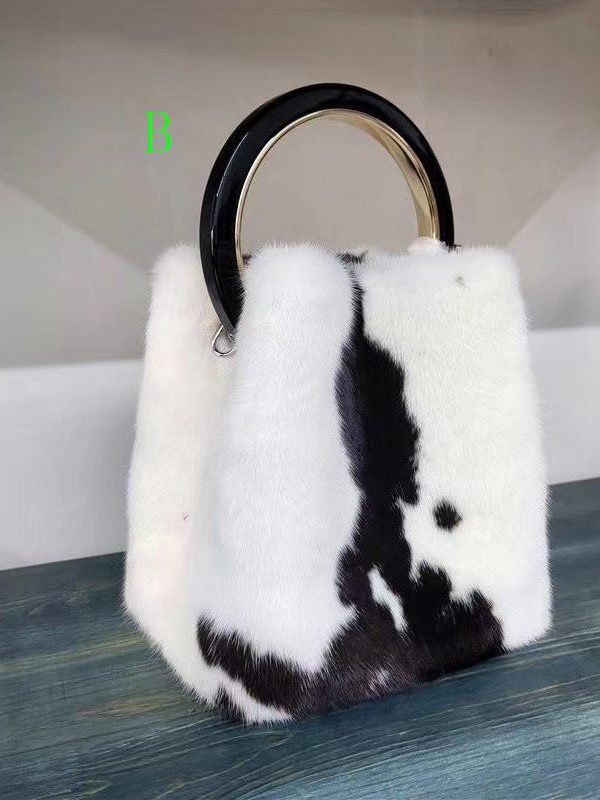 Minimally Designed Boutique Mink Fur Tote Bag