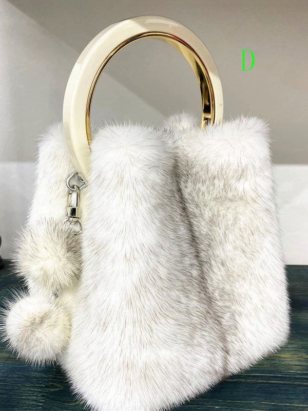 Minimally Designed Boutique Mink Fur Tote Bag