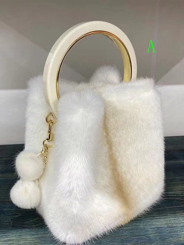 Minimally Designed Boutique Mink Fur Tote Bag