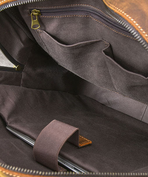 Modern Brown Calf Leather Pockets Solid Color Backpack Bag Modern Brown Calf Leather Pockets Solid Color Backpack Bag