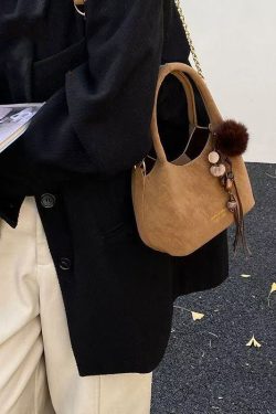 Modern Brown Solid Durable Faux Leather Mini Bag