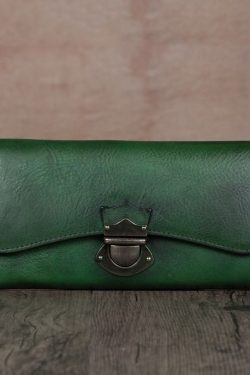 Modern Brown Solid Durable Genuine Calf Leather Wallet Purse