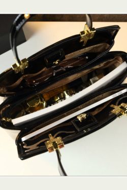 Modern Gradient Color Large Capacity Faux Leather Women Handbags