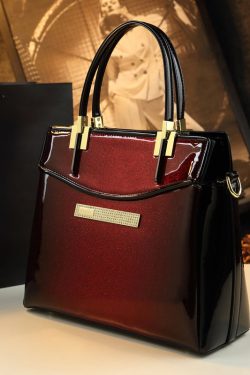 Modern Gradient Color Large Capacity Faux Leather Women Handbags