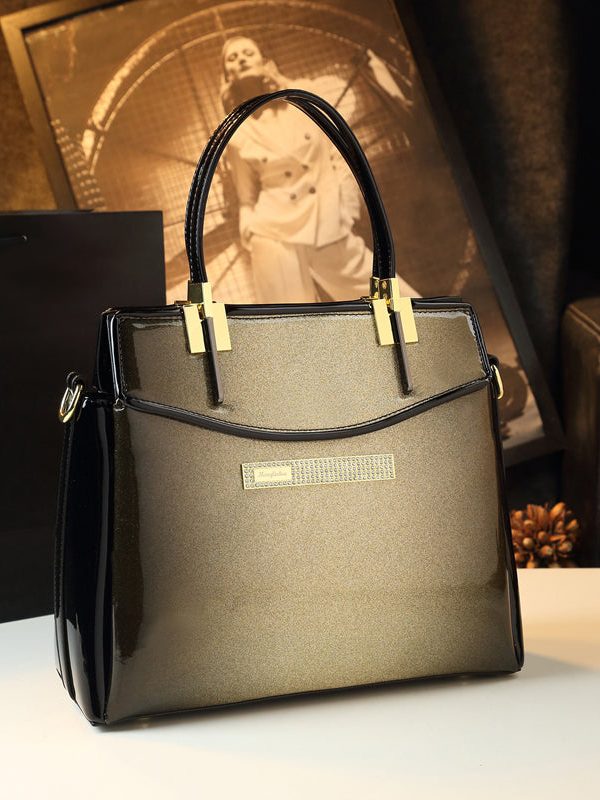 Modern Gradient Color Large Capacity Faux Leather Women Handbags