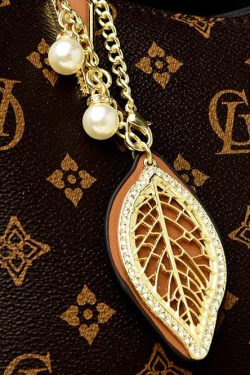 Modern Khaki Print Large Versatile Leather Tote Handbag