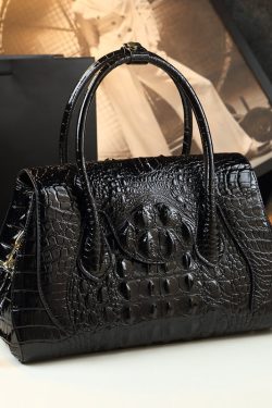 Modern Orange Ox Horn Solid Durable Faux Leather Tote Handbag