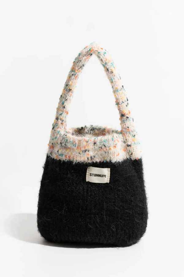 Multicolor Knitted Bucket Bag