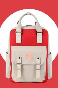 Multicolor Pastel School Backpack