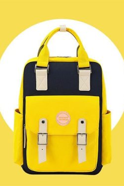 Multicolor Pastel School Backpack