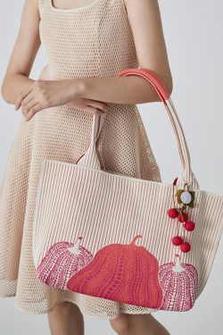 Natural Pink Jacquard Solid Durable Cotton Women Handbags