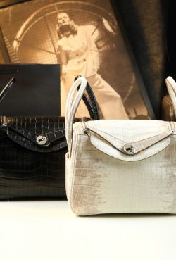 Natural White Alligator Pattern Versatile Satchel Handbag