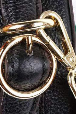 Natural Yellow Embossing Paitings Calf Leather Satchel Handbag