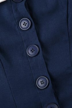 Nautical Button Mini Dress