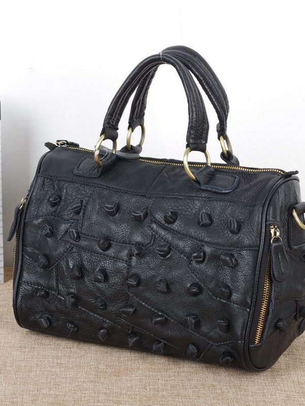 New Boutique Polychrome Calf Leather patchwork Tote Handbag