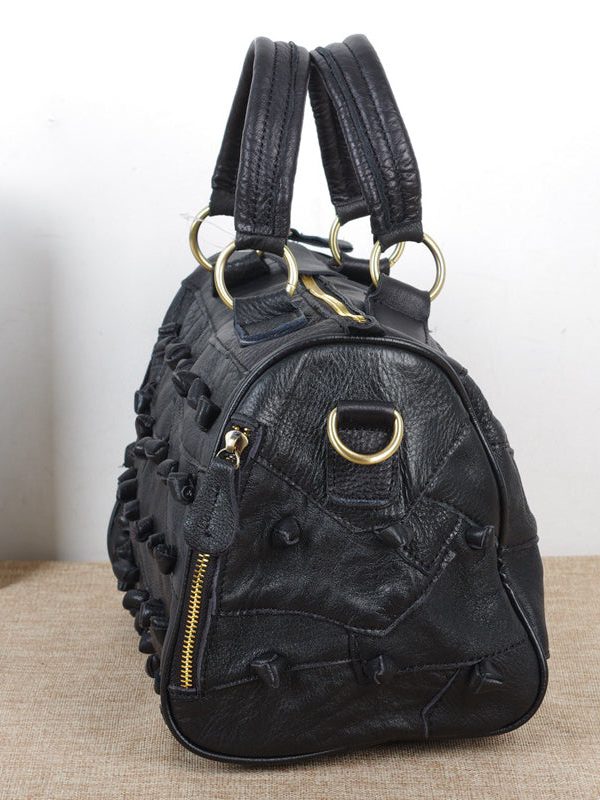 New Boutique Polychrome Calf Leather patchwork Tote Handbag