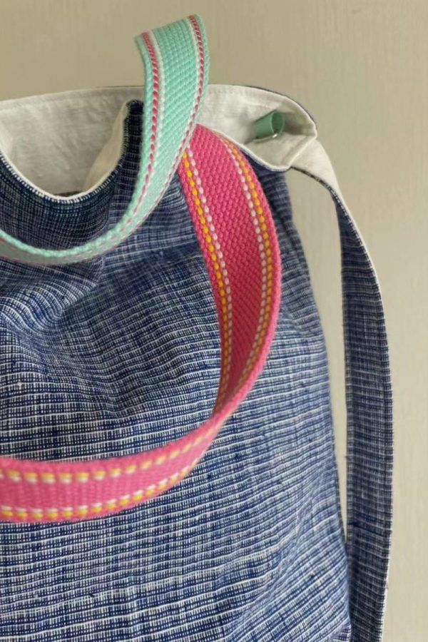 New Casual Blue Versatile Canvas Satchel Bag Handbag