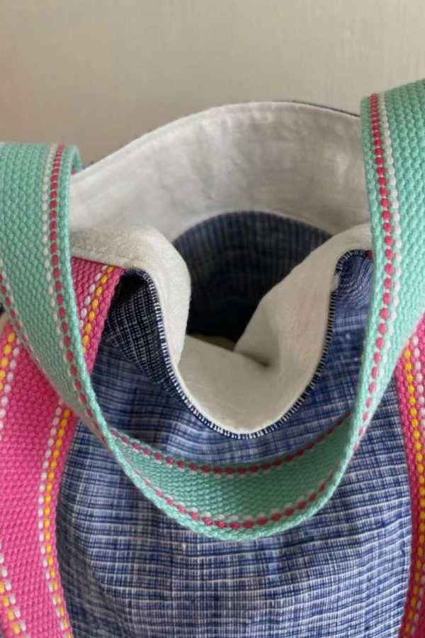 New Casual Blue Versatile Canvas Satchel Bag Handbag