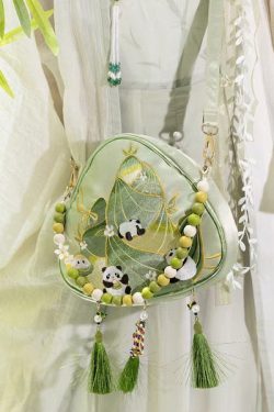 New Chinese Style Green Tassel Embroidered Crossbody Bag