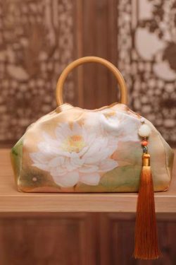 New Chinese Style Jade And Bamboo Design Women Handbag