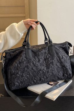 New Chinese Style Pink Embroidered Large Capacity Crossbody Bag