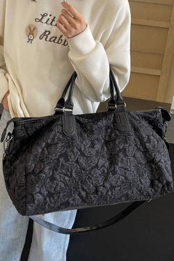 New Chinese Style Pink Embroidered Large Capacity Crossbody Bag