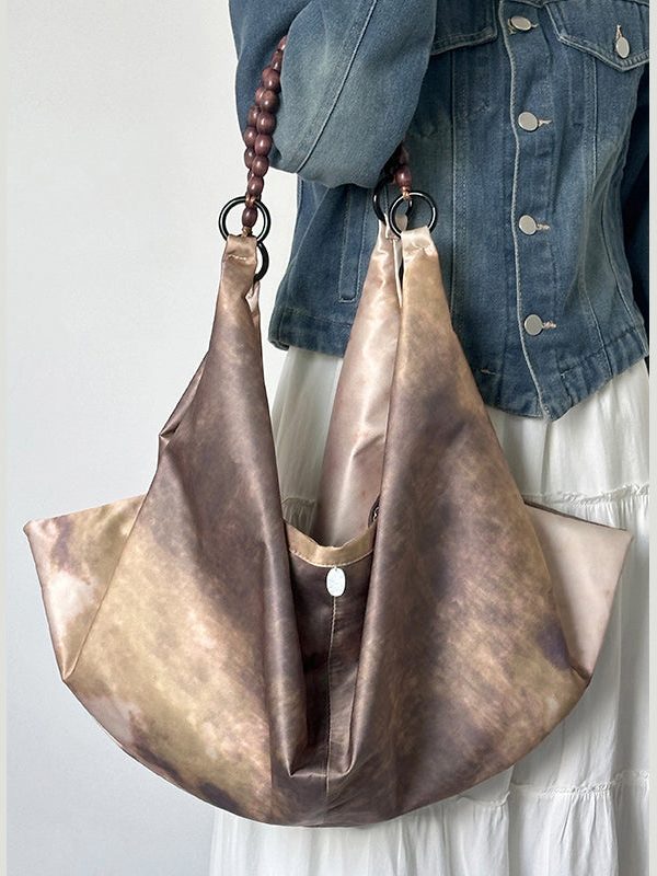 New Chinese Style Printed Versatile Large Capacity Shoulder Bag