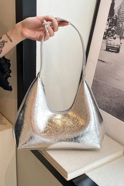 New European And American Gold High Capacity Glossy Handbag